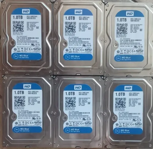 ? LOTE COM 6 HDs 1TB WD Blue ?