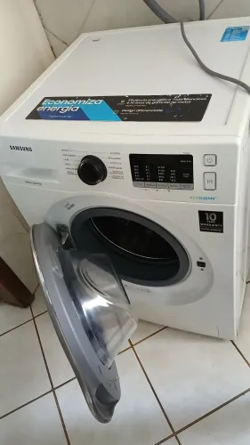 Lavadora de Roupas Samsung eco bubble Inverter 11kg Cesto Inox