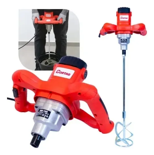 Misturador e batedor de argamassa CORTAG profissional 1270W 6 velocidades, novo com NF. 