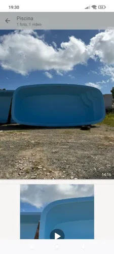 Piscina de fibra estalada no local com bomba toda completa pra vender logo 19.999