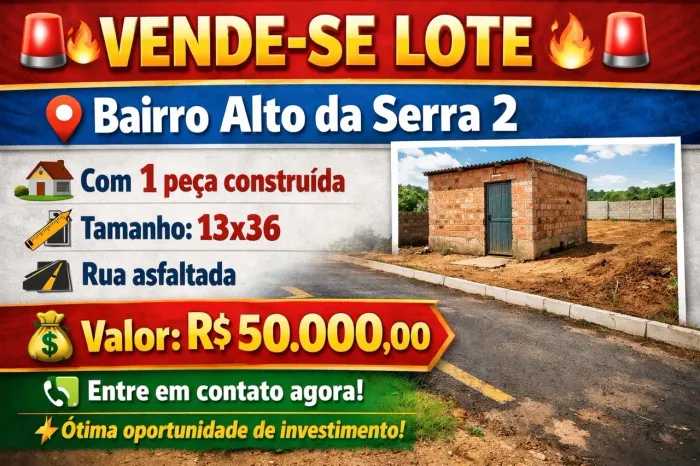 Vende-se lote