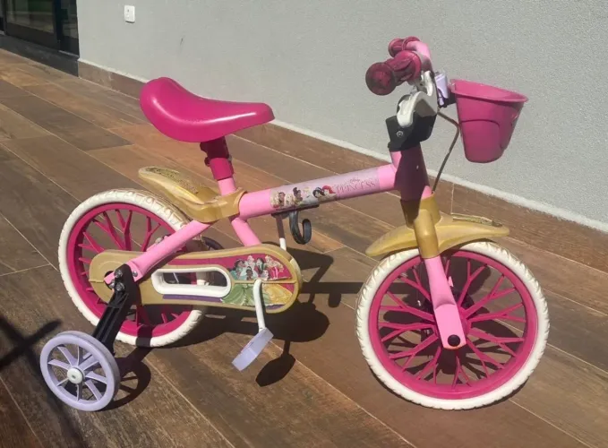 Bicicleta Infantil Princesas Disney Aro 12 - Excelente Estado