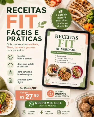? RECEITAS FIT FÁCEIS E PRÁTICAS