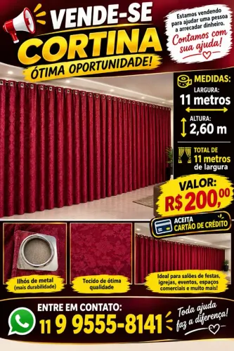 Cortina de 11 metros