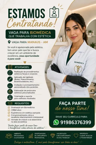 Vaga para Biomédica