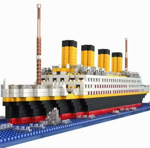 Navio Titanic 1860 Peças Estilo Lego