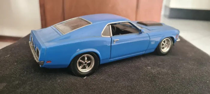 Miniatura Ford Mustang Boss 429 1970 1:24 Azul
