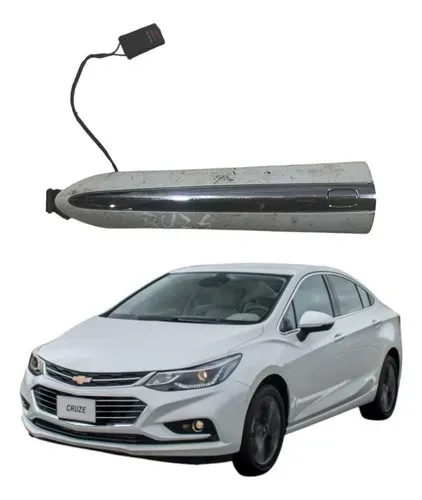 Maçaneta Externa Porta Dianteira Direita Gm Cruze 2017 2018 Prateado Dianteira