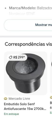 Luminária de jardim 