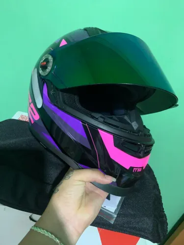 Capacete LS2 TANK ROXO