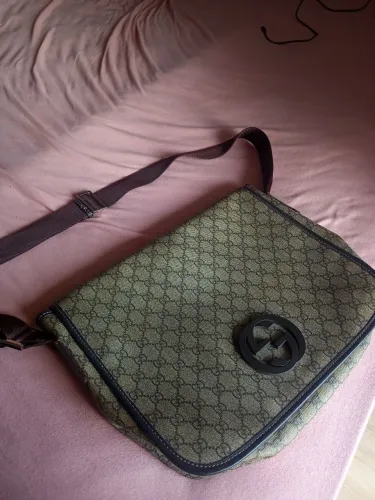 Bolsa Gucci Messenger GG Supreme Interlocking G - Original