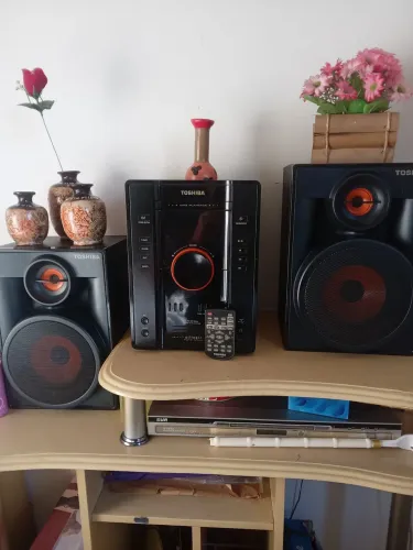 Som Toshiba MS 8012mu mini hi-fi system