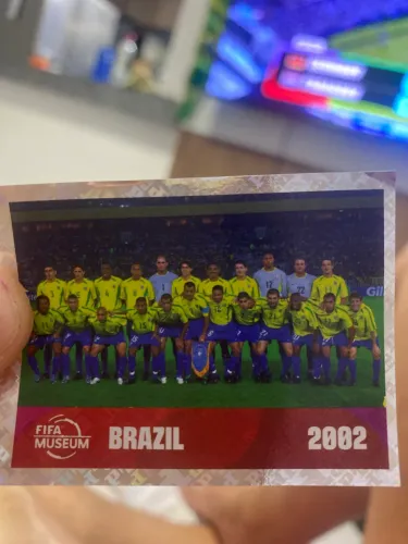 Figurinha seleção Brasil 2002