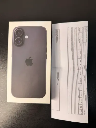 iPhone 16 128GB Preto Caixa aberta 