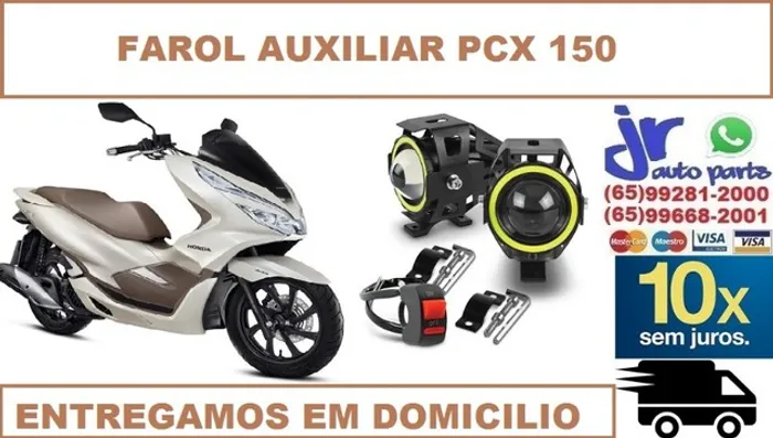 Par Farol Auxiliar Milha Honda PCX 150 Engel Eyes U7