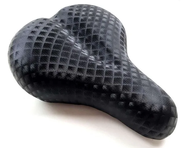 Banco Selim Bicicleta Extra Beach MTB Anatômico Confort com Molas Preto 210mm Largura 8588