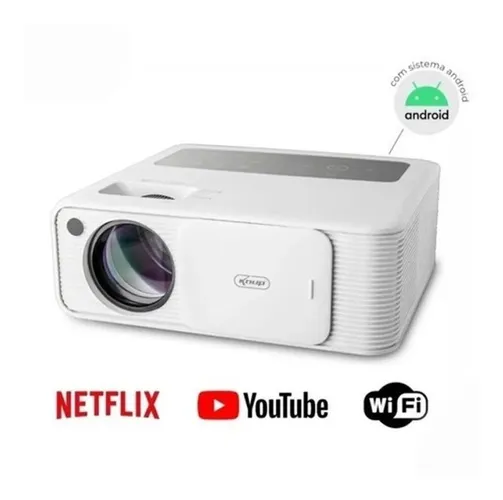 Projetor Retroprojetor Led Multimidia 3900 Lúmens Full Hd 1080p Hdmi Wi-Fi Knup KP-PJ005