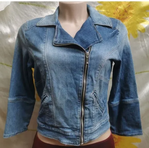 jaqueta opção jeans tam m