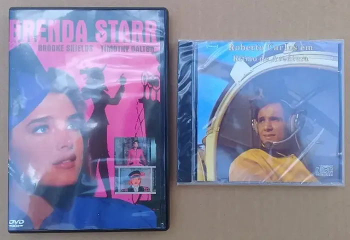 roberto carlos em ritimo de avendura-cd lacrado/brenda starr-dvd