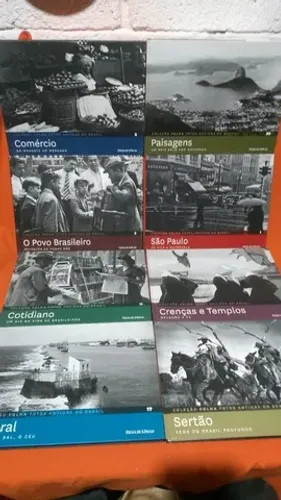 Coleção folha fotos antigas do Brasil 20 volumes capas duras - fotografia 