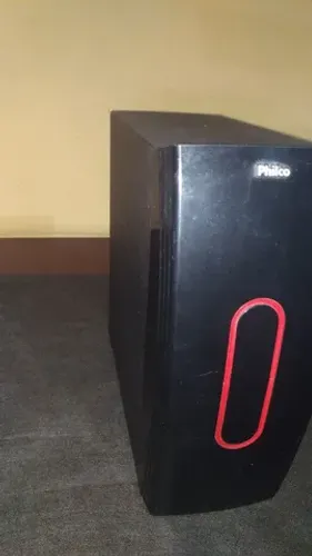 Caixa de Som Philco, 85 W de potência, perfeito estado geral. E outros.