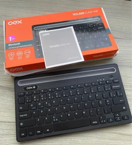 Teclado bluetooth OEX Class TC502 qwerty português Brasil  