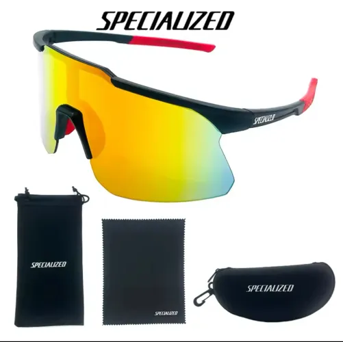 Óculos speciauzed preto e vermelho