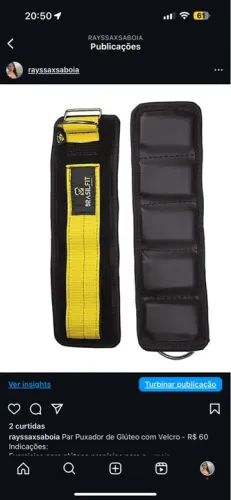 Par Puxador de Glúteo com Velcro - R$ 60