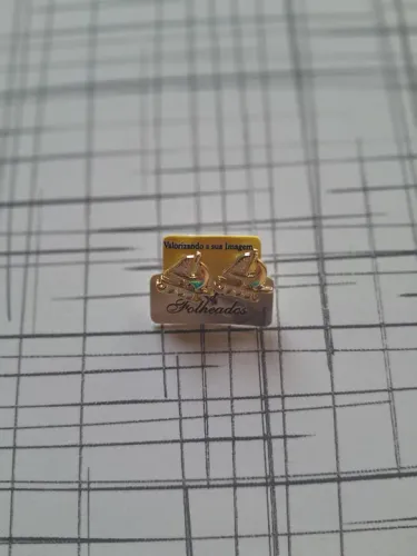 Brincos barcos de ouro estilosos da moda casual confortável