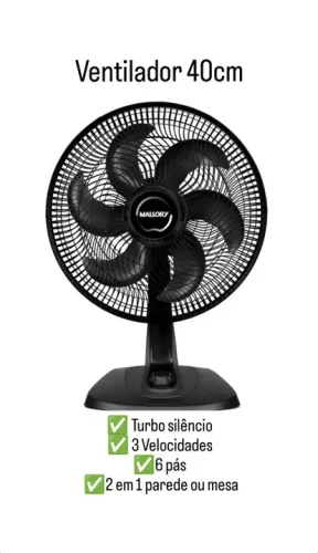 Ventilador 40cm 