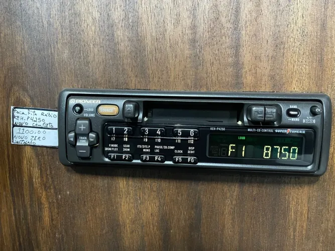 Toca fita rádio Pioneer novo keh-p4250 