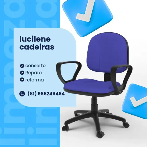 Conserto em cadeiras de escritório 
