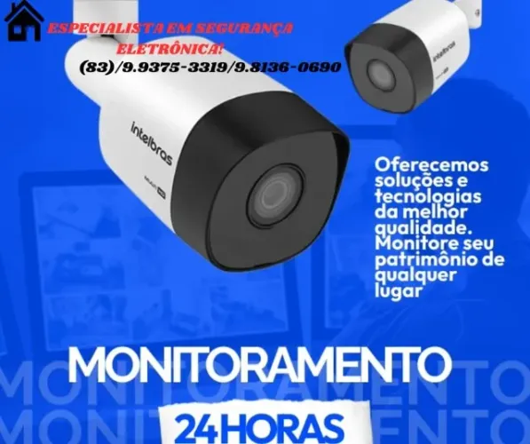 Proteja seu Patrimônio! Kit Câmeras Intelbras Completo já Instalado!
