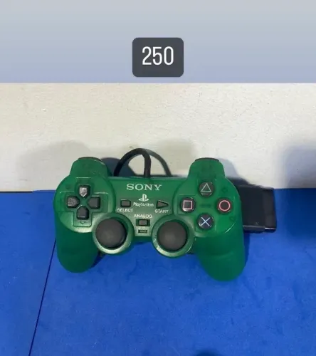 Controle playstation 2 verde ps2 manete