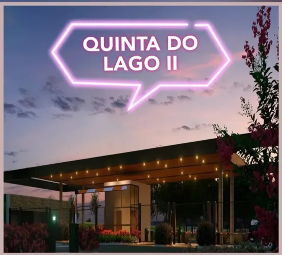 Lote Terreno a venda 308m2 Entrada $ 110mil + Parc no Cond. Quinta do Lago 2