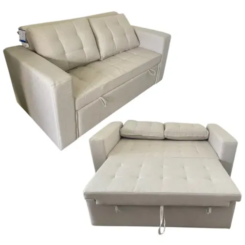 Sofá Cama Supremo 1,60 m Linho Prata tt65
