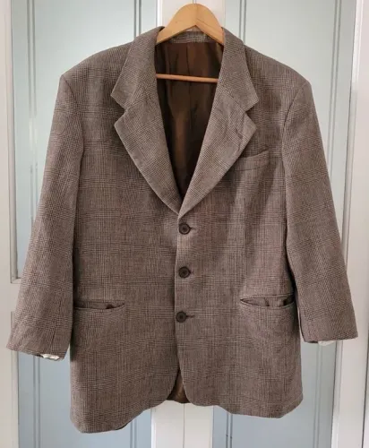 blazer lã xadrez cgc TAM 52M