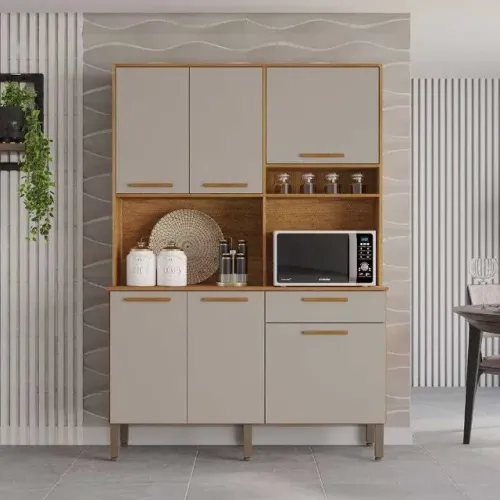 Armário Cozinha New Siena 6 Portas Novo direto fabrica