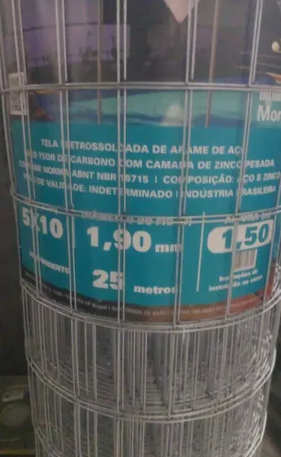 Rolo Tela Galvanizada Reforçada com 1.5 metros por 25 metros.Super Oferta 