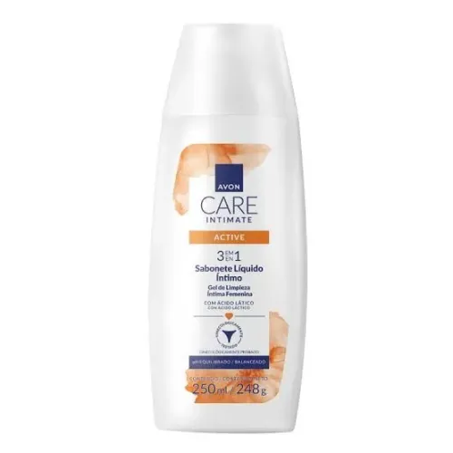 SABONETE LÍQUIDO ÍNTIMO AVON CARE ACTIVE 250ml