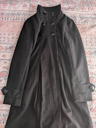 Casaco Feminino Preto Lã batida M