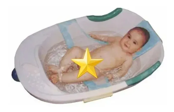 Rede para dar banho em bebê até o bebê sentar firme