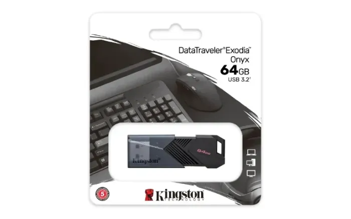 Pen Drive 64GB Exodia Onyx USB 3.2 Novo Pendrive Loja Coimbra Computadores