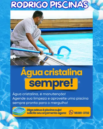 limpeza de piscina / piscineiro profissional