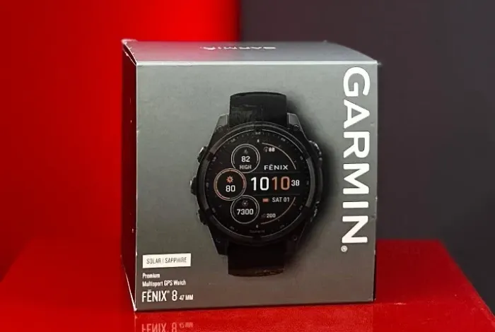 Garmin Relógio Fenix 8 - Black - Solar / Sapphire - 47MM - Produto Novo
