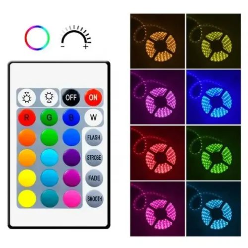 Fita led colorida 15 cores 5 metros