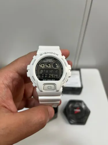 Relógio Casio G-Shock Branco DW-6900 - Original - Completo - Impecável