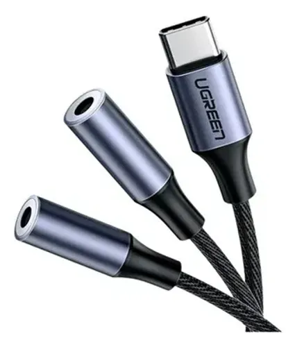 Cabo Áudio Ugreen USB-C para 2XP2 Fêmea 20cm - AV144