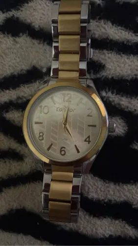 Relógio Condor Feminino Dourado e Prata
