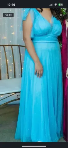 Vestido de Festa - Azul Serenity